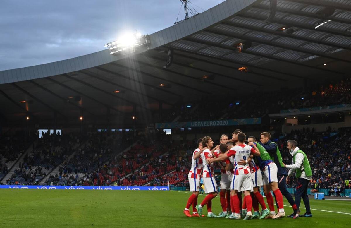 Festejo de Croacia ante Escocia por la Eurocopa, REUTERS