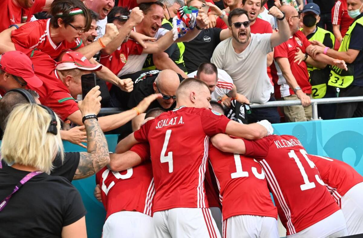 Festejo de Hungría ante Francia por la Eurocopa, REUTERS