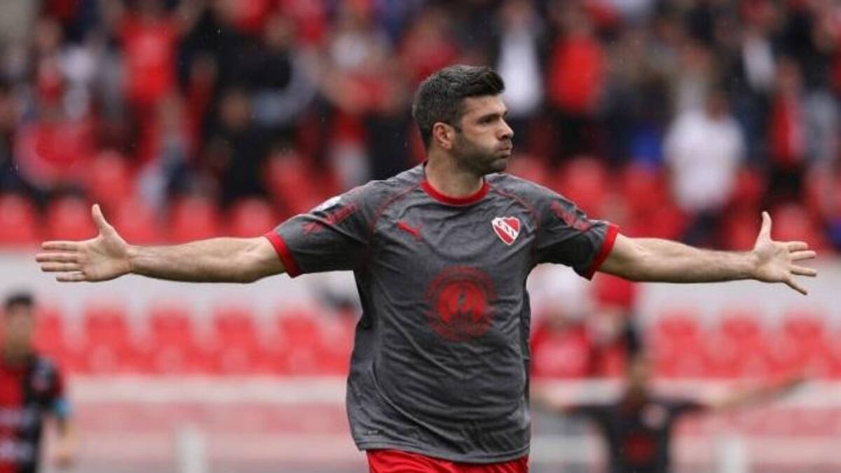 Festejo de Independiente - Emmanuel Gigliotti