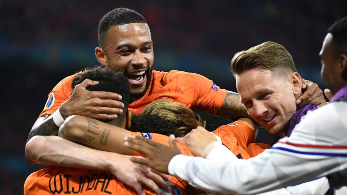 Festejo de Países Bajos ante Austria por la Eurocopa, REUTERS