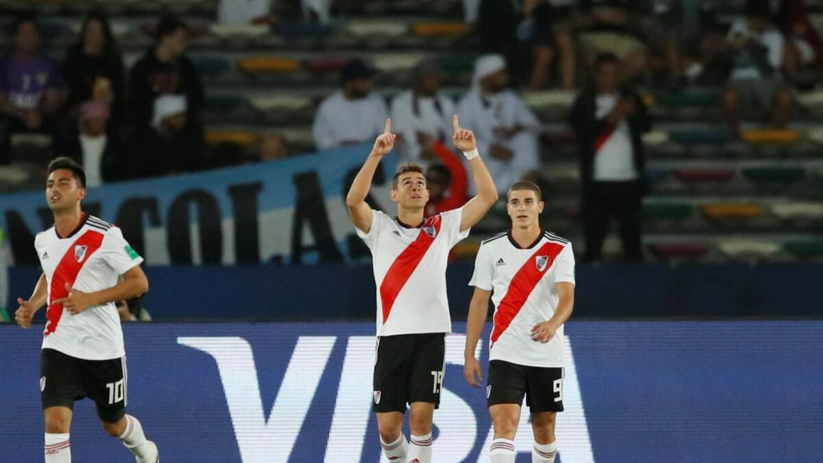 Festejo de River ante Kashima Antlers - Santos Borré (Reuters)