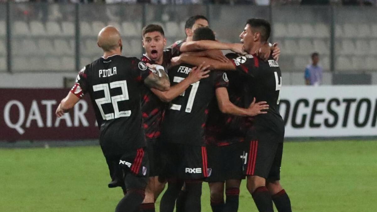 Festejo de River en la Copa Libertadores (Reuters)