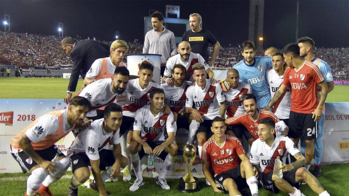 Festejo de River en Mar del Plata (NA)