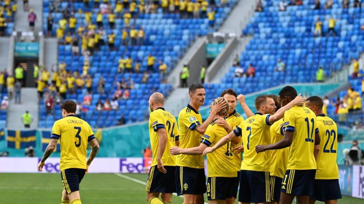Festejo de Suecia ante Polonia por la Eurocopa, AGENCIA EFE