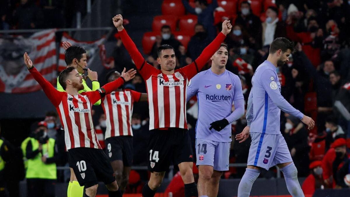 Festejo del Athletic Bilbao sobre el Barcelona por la Copa del Rey, AGENCIA EFE