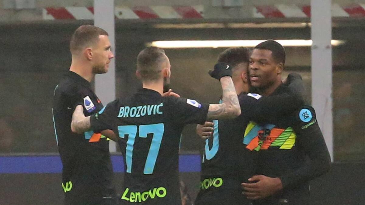 Festejo del Inter ante el Torino por la Serie A, AGENCIA EFE