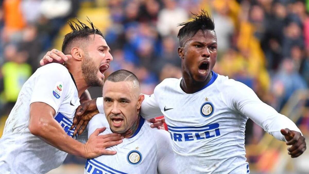 Festejo del Inter de Milán