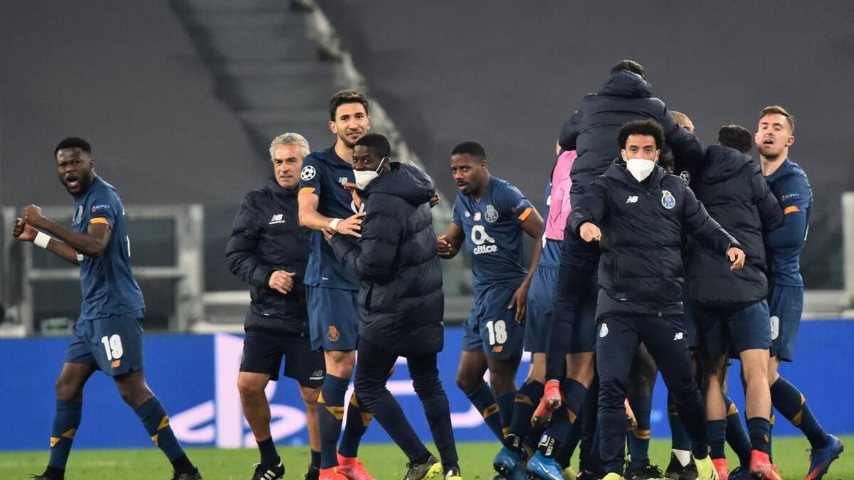 Festejo del Porto ante Juventus por Champions League, REUTERS