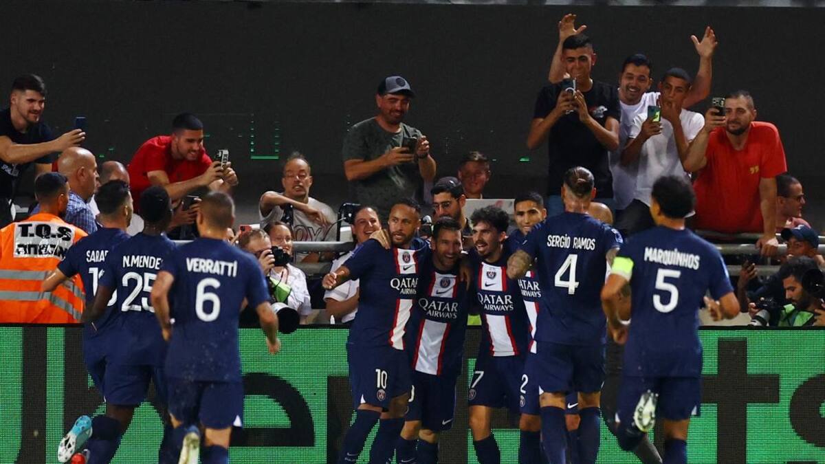 Festejo del PSG, Lionel Messi, NA