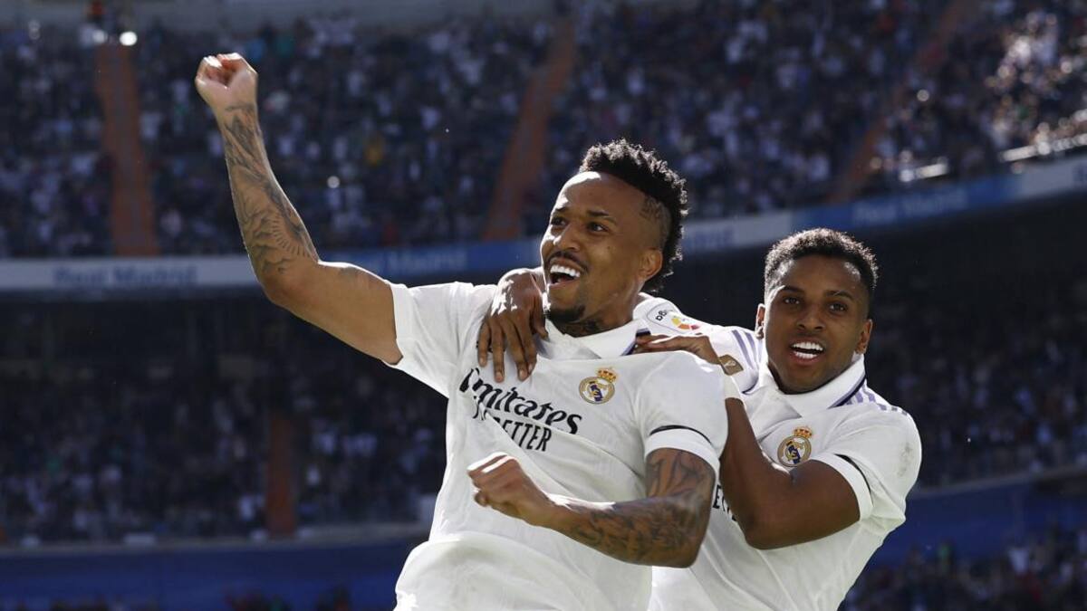 Festejo del Real Madrid ante el Espanyol por La Liga. Foto: REUTERS.