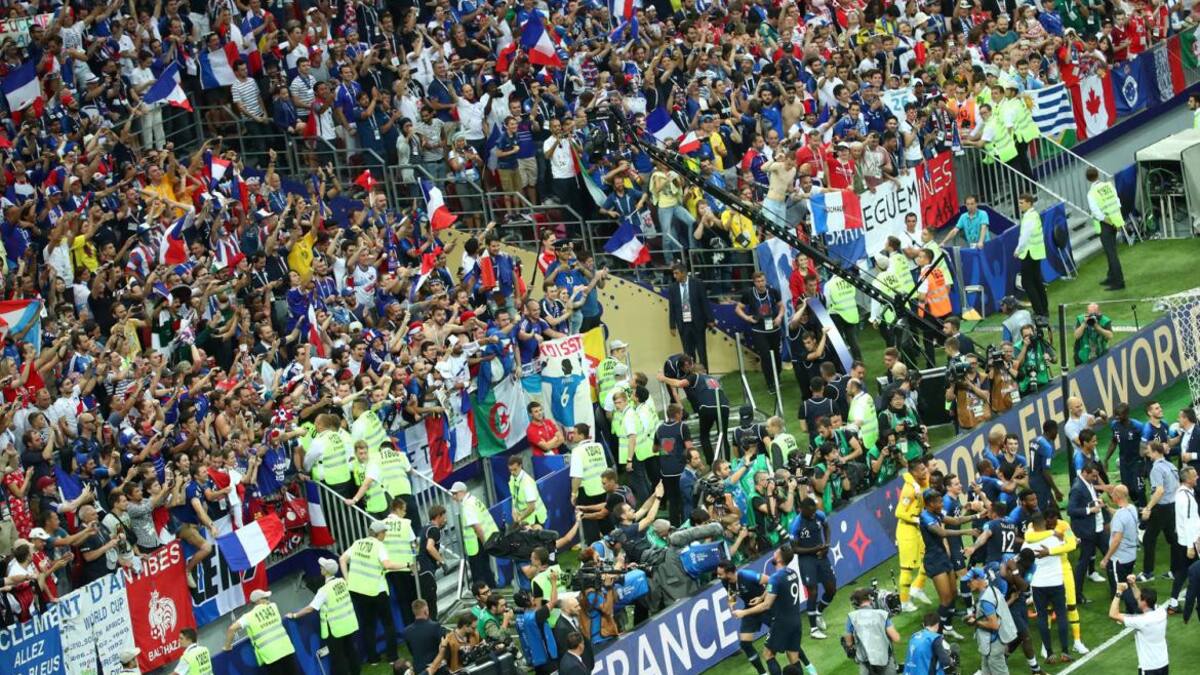 Festejos de Francia tras ganar el Mundial Rusia 2018 (Reuters)