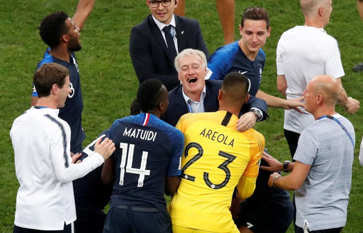 Festejos de Francia tras ganar el Mundial Rusia 2018 (Reuters)