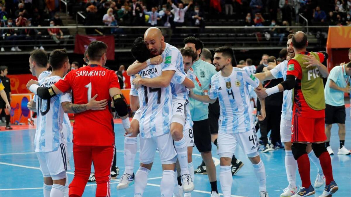 Festejos de la Selección argentina en el Mundial de Futsal, AGENCIA EFE