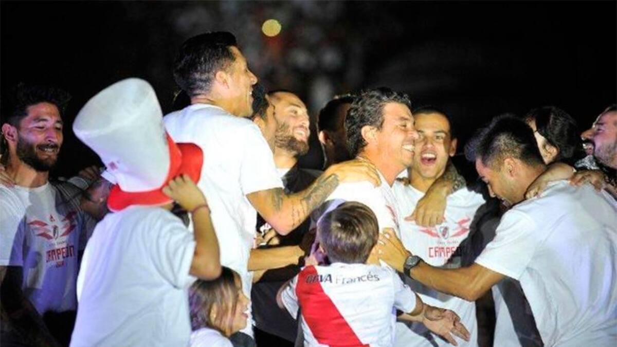 Festejos de River en el Monumental por Copa Libertadores, Gallardo, Twitter