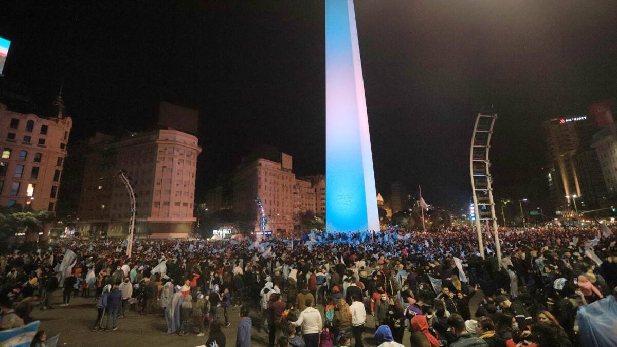 Festejos en el Obelisco, Copa América, Reuters