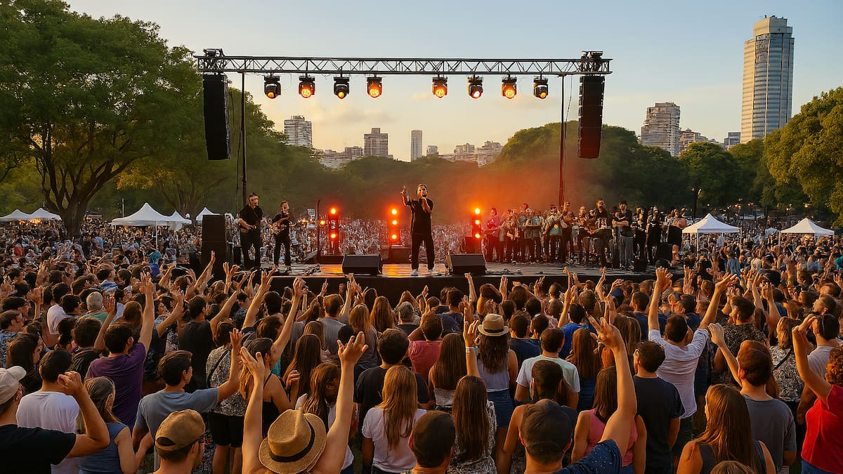 Emanero y Agapornis tocan gratis en Recoleta: el festival que combina música, comida y un show aéreo único