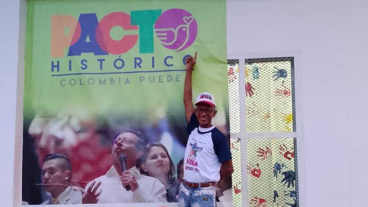 Fidel Hernández, líder del partido Pacto Histórico en Colombia.