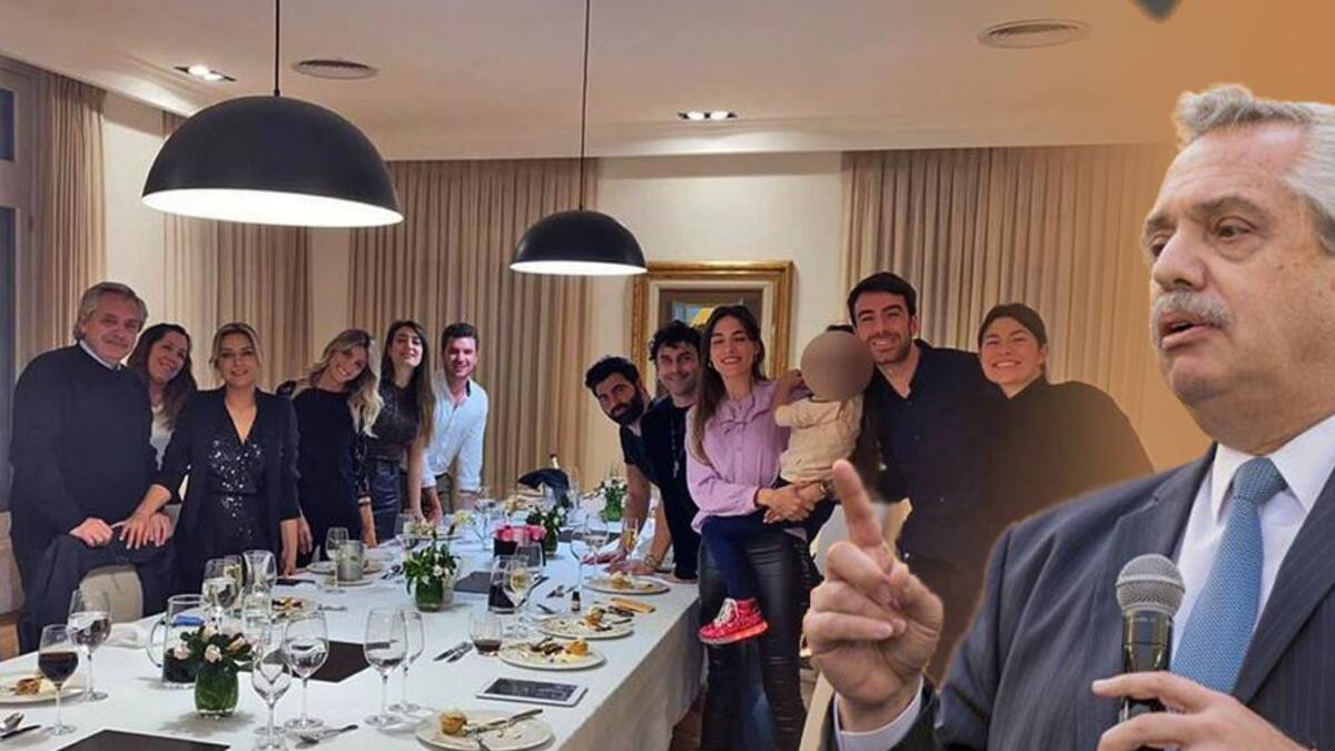 Fiesta de cumpleaños en Olivos, Alberto Fernández