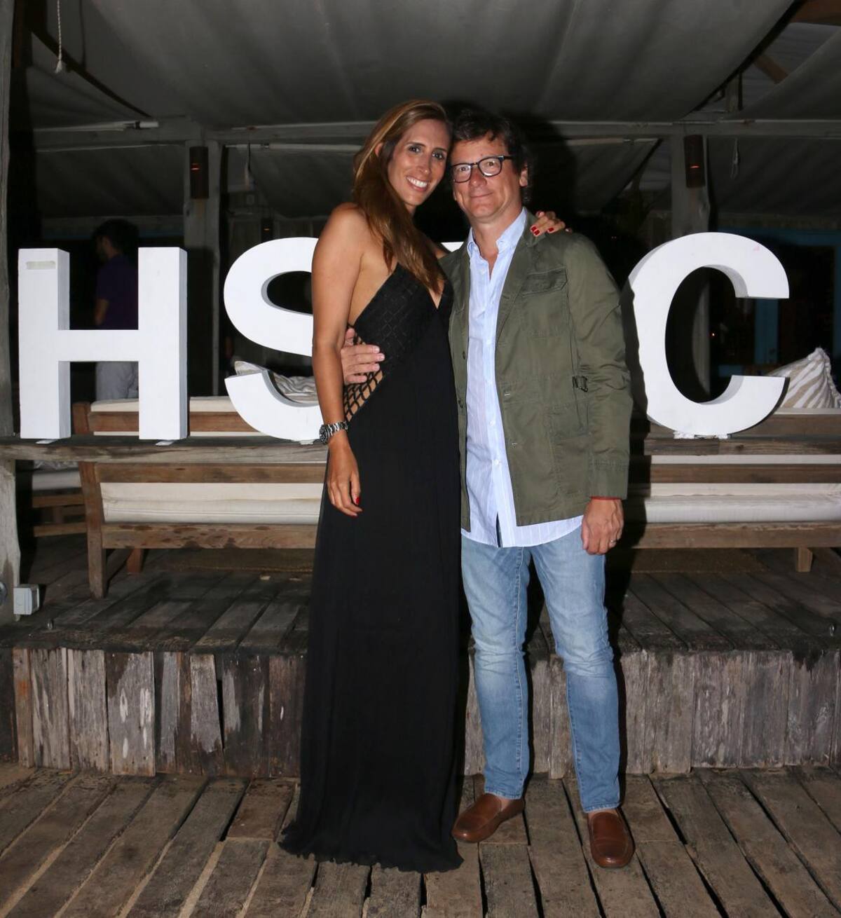 Fiesta de HSBC - Gabriel Martino, y su mujer Florencia Perotti
