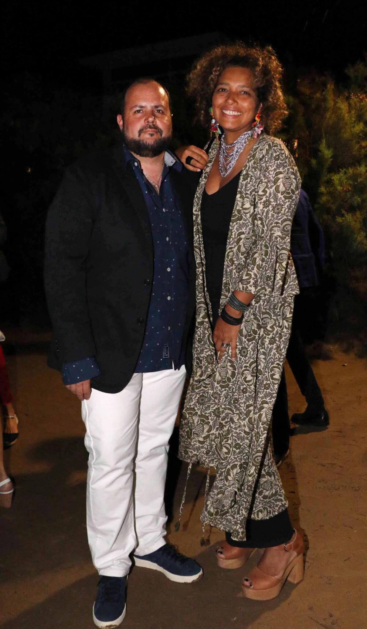 Fiesta de HSBC - Gustavo Castagnino, y su mujer Beatriz Guerra