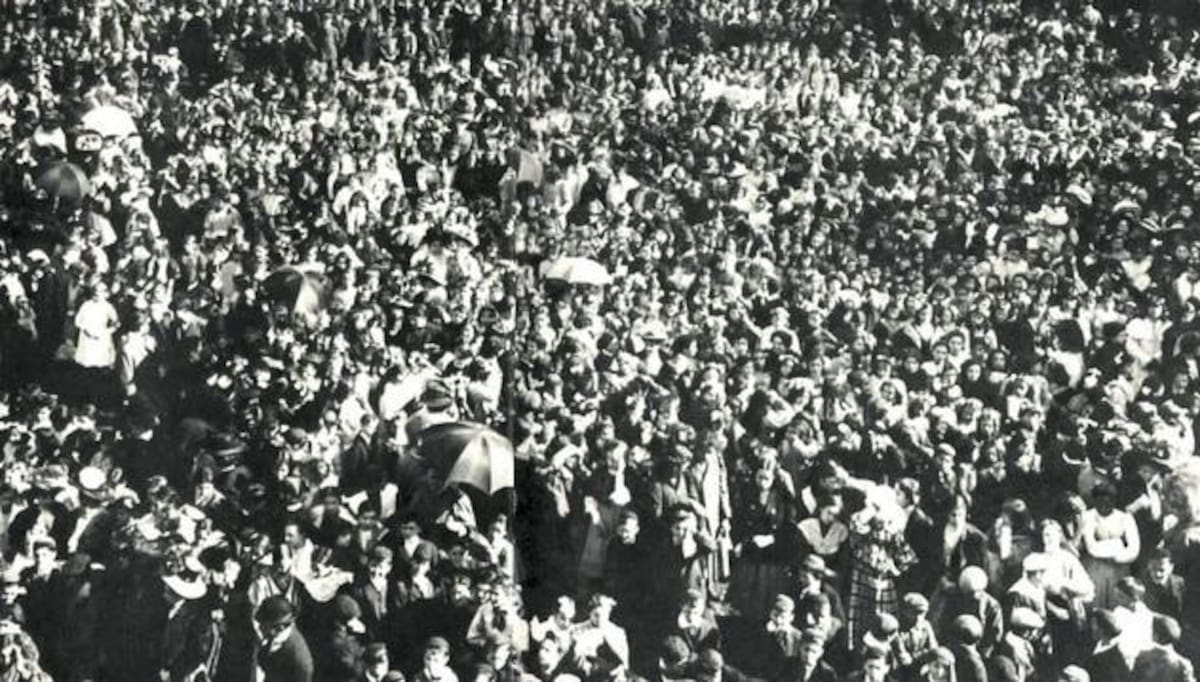 Fiesta del Día del Animal en 1908, cerca de 15 mil personas asistieron