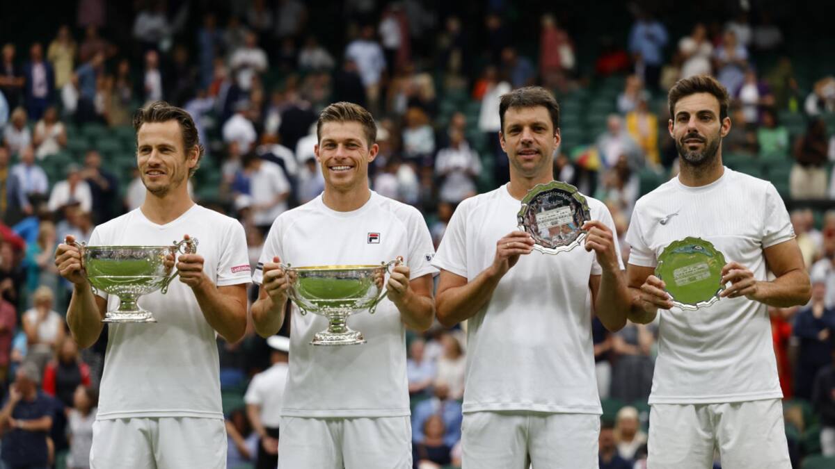 Final de dobles en Wimbledon. Foto: EFE