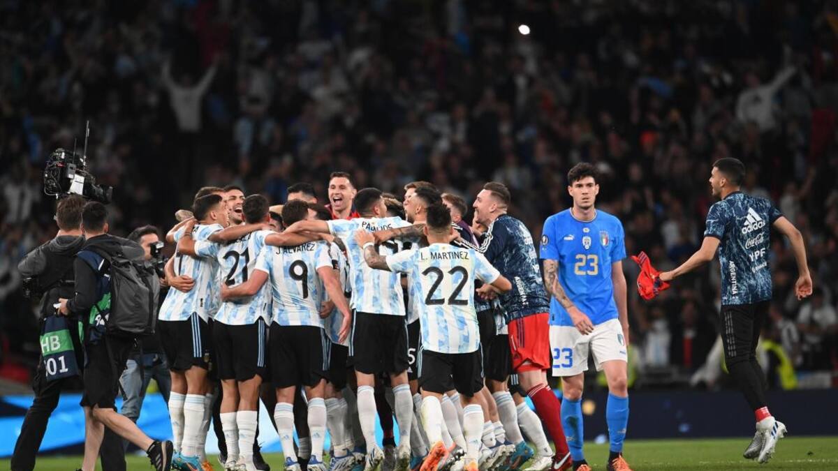 Finalissima, Argentina vs. Italia. Foto: EFE.