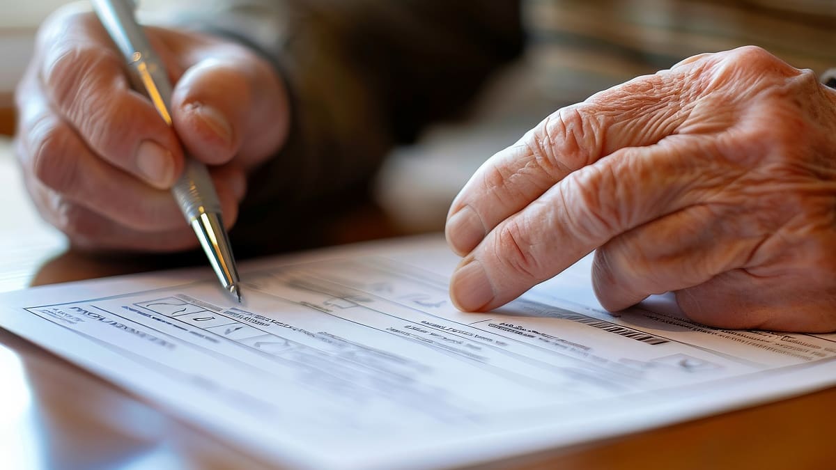 Firma de testamento por fallecimiento.