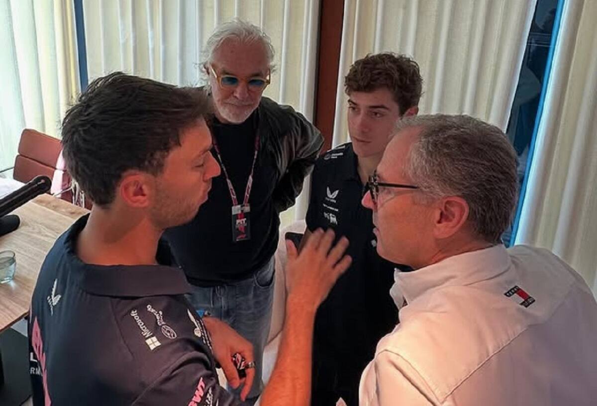 Flavio Briatore y Franco Colapinto. Foto: Instagram @briatoreflavio