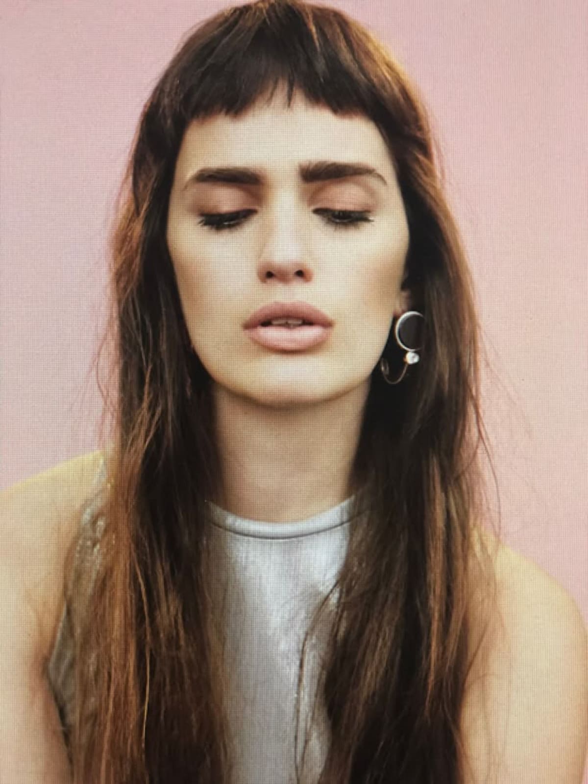 Flequillo de rolinga recto en tendencia. Foto PINTEREST