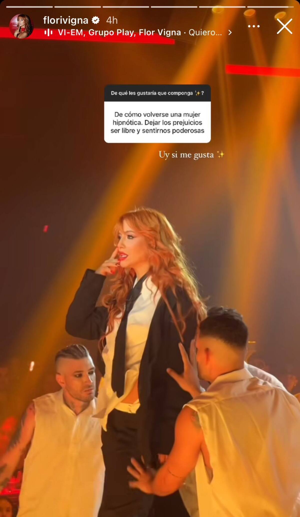 Flor Vigna busca un nuevo rumbo para su carrera musical. Foto: @florvigna