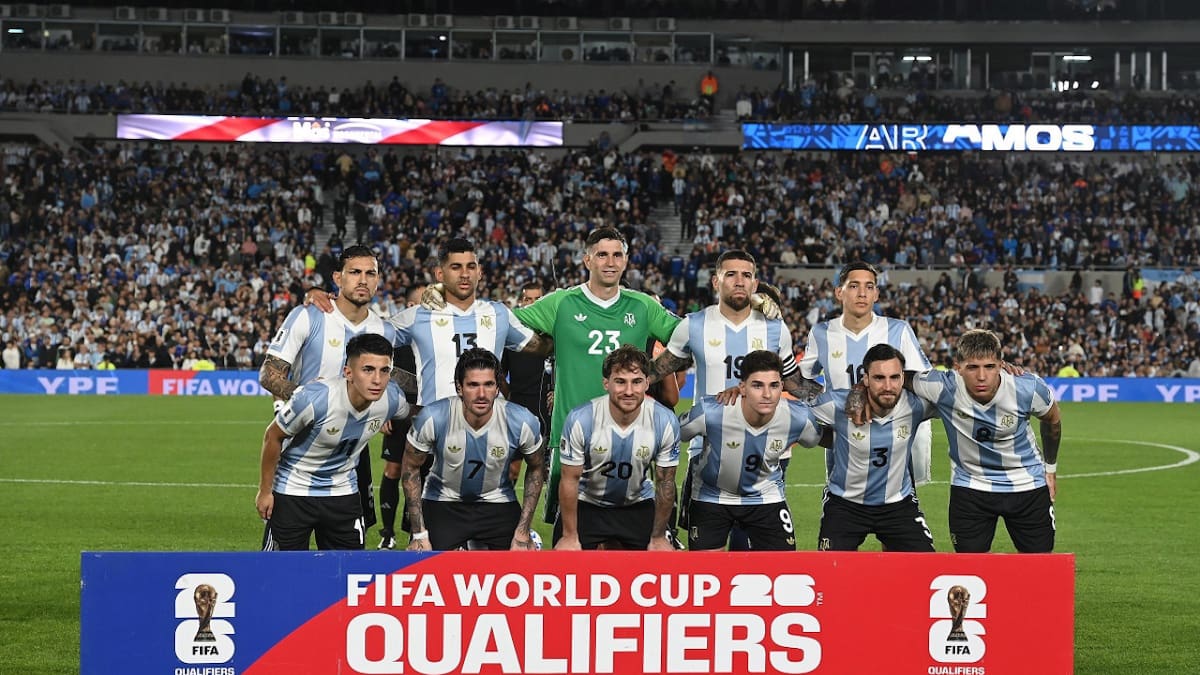Formación de la Selección Argentina vs. Brasil. Foto: NA (Juan Foglia)