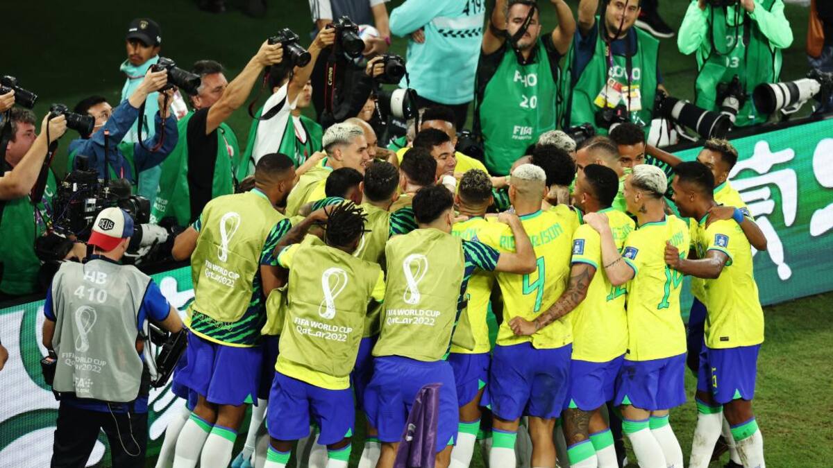 Foto final; Brasil-Suiza; Qatar 2022. Foto: Reuters.