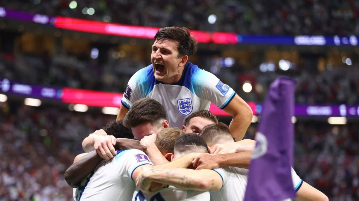 Foto final; Inglaterra-Senegal; Qatar 2022. Foto: Reuters.