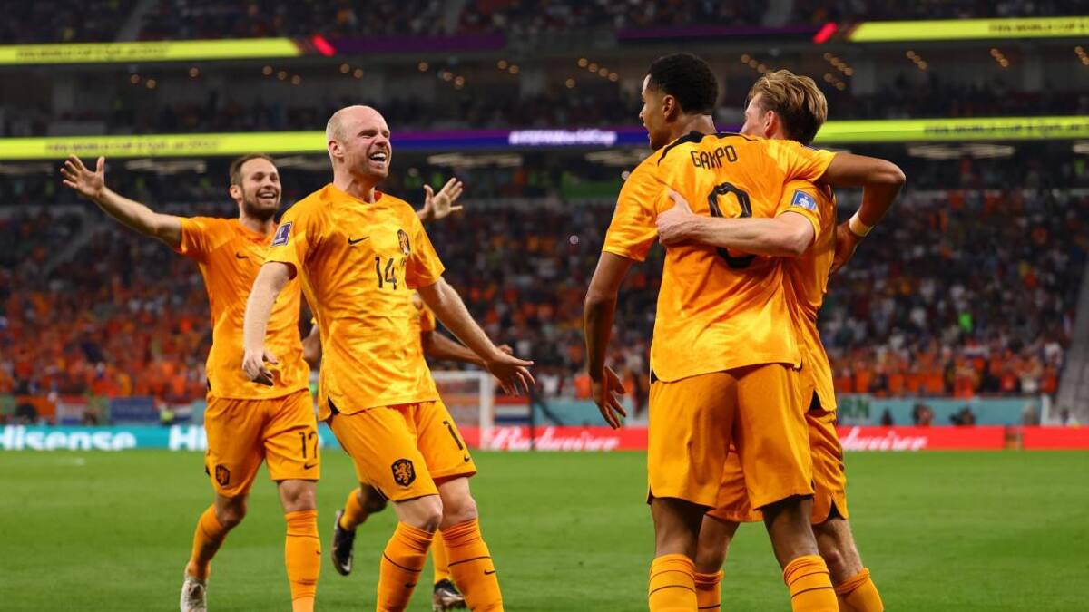 Foto final; Senegal-Países Bajos; Qatar 2022. Foto: Reuters.