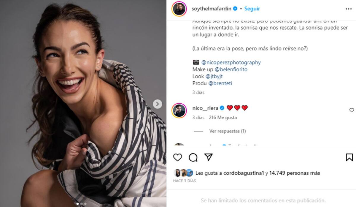Foto: @soythelmafardin