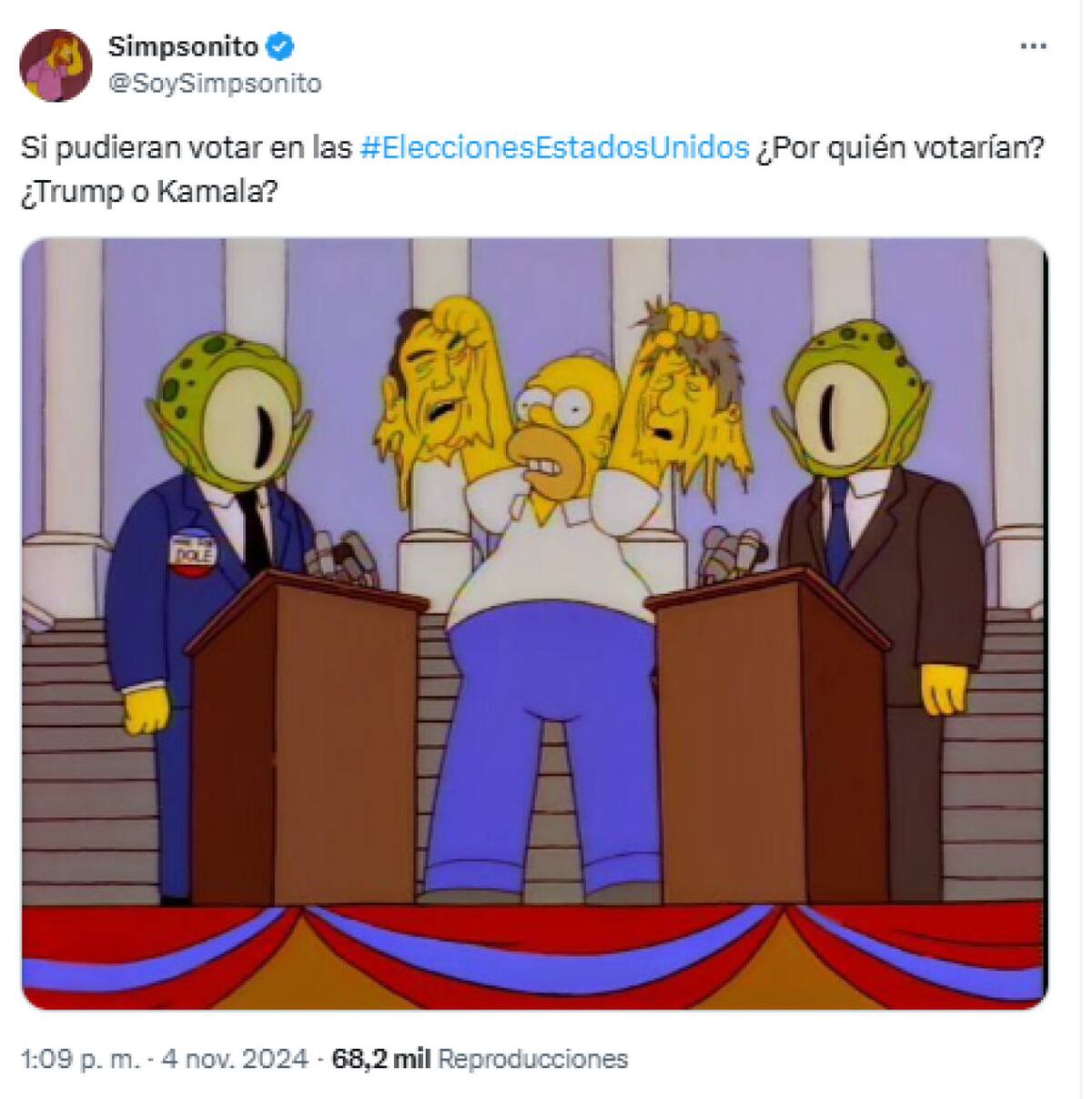 Foto X @SoySimpsonito