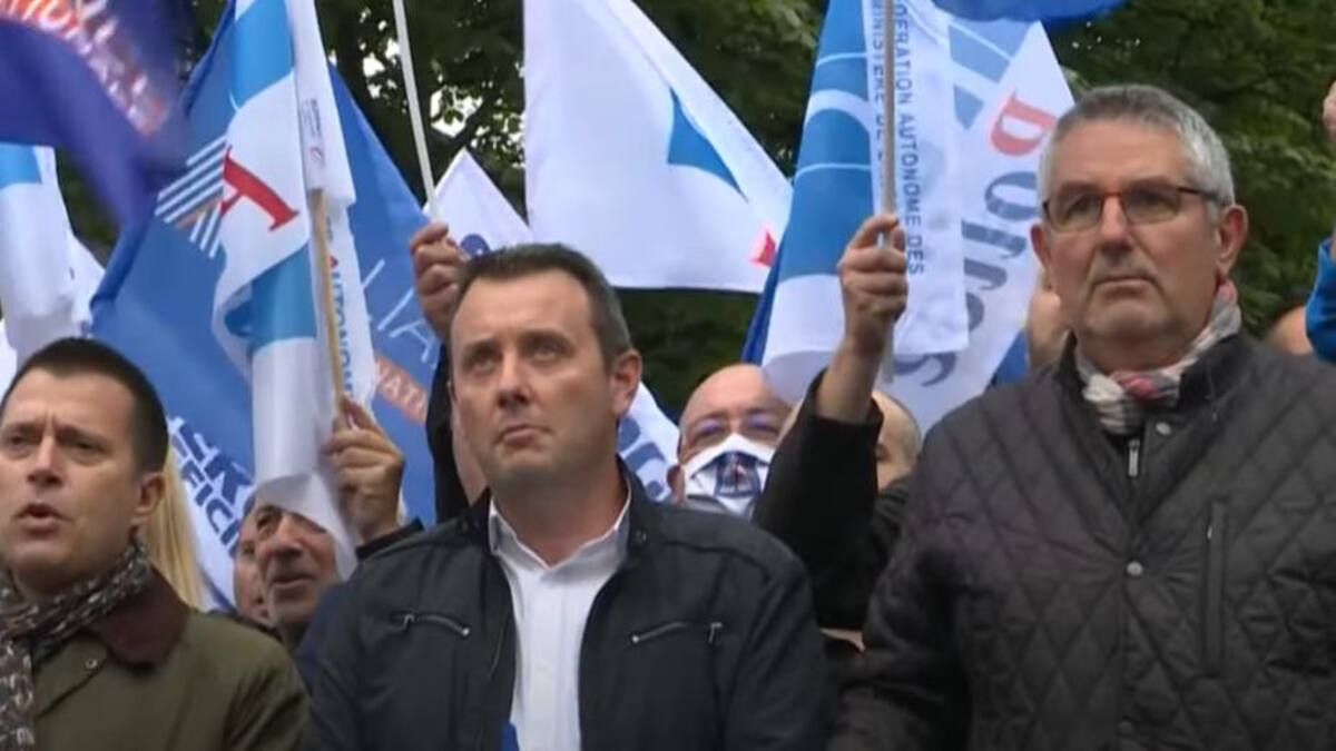 Francia, protestas de la policía