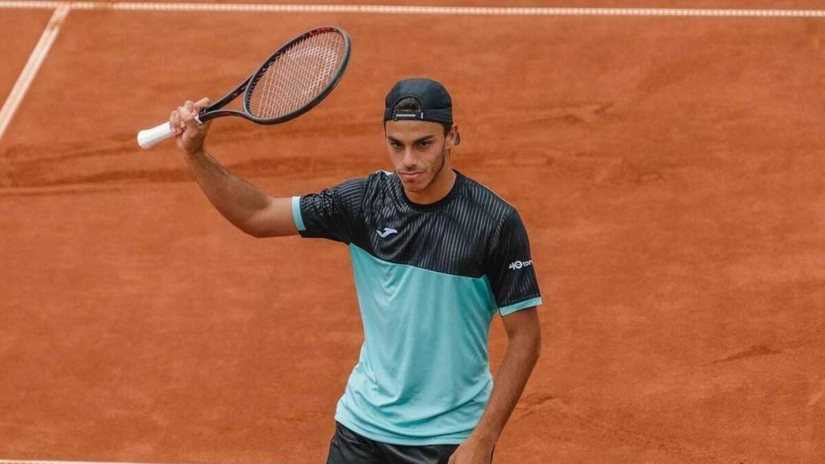 Francisco Cerúndolo en el ATP de Bastad. Foto: @NordeaOpen.