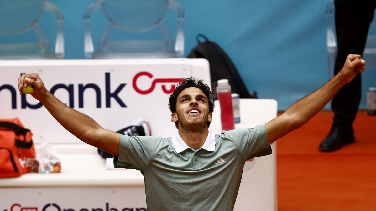 Francisco Cerúndolo en el Masters 1000 de Madrid. Foto: REUTERS.