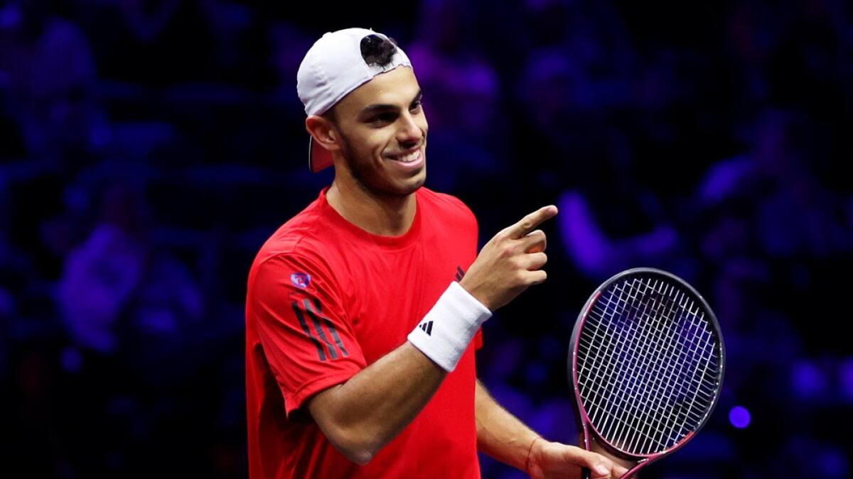 Francisco Cerúndolo en la Laver Cup.