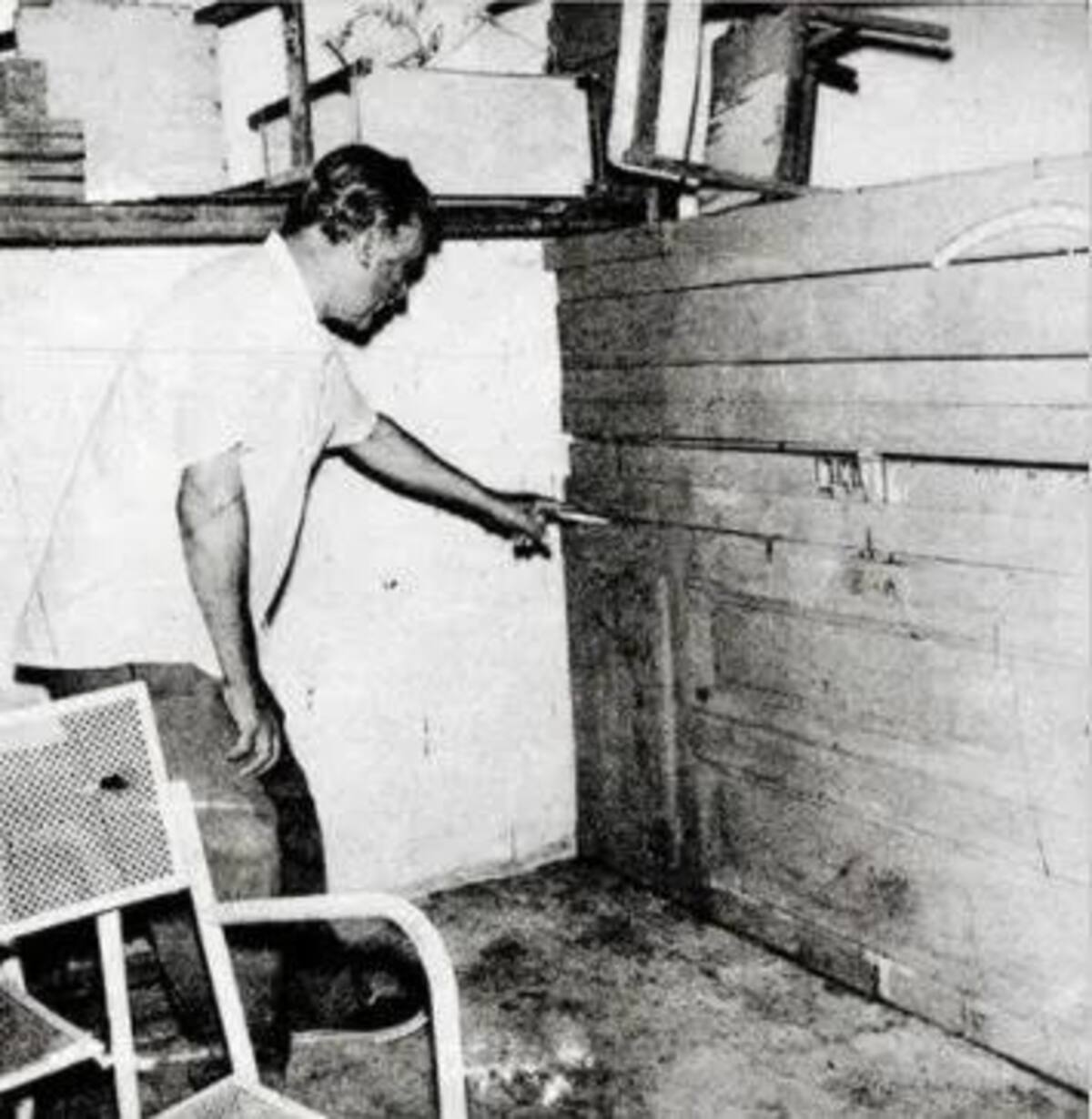 Francisco Laureana fue acribillado en este gallinero