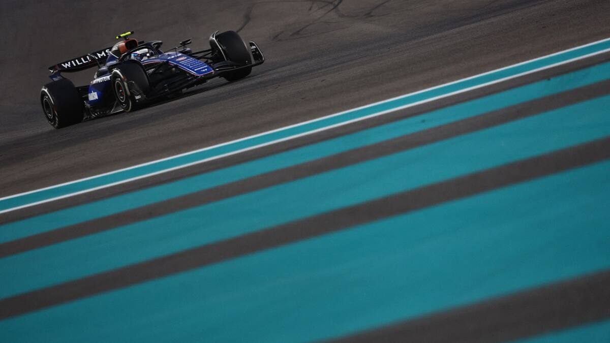Franco Colapinto abandonó en el Gran Premio de Abu Dhabi de la Fórmula 1. Foto: Reuters.