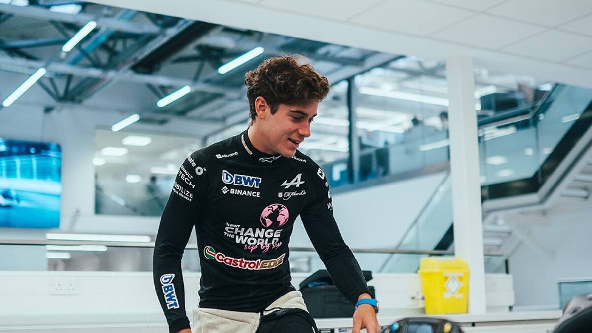 Franco Colapinto en Alpine. Foto: Instagram @alpinef1team