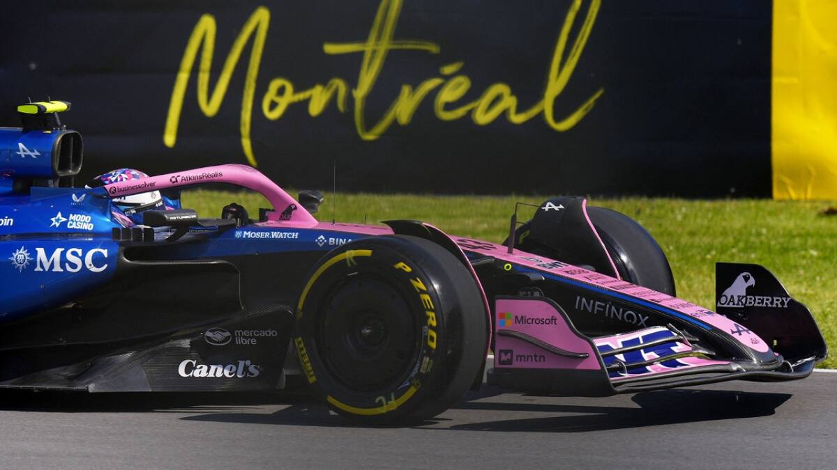 Franco Colapinto en el circuito Gilles Villeneuve de Canadá. Foto: Reuters (Mathieu Belanger)