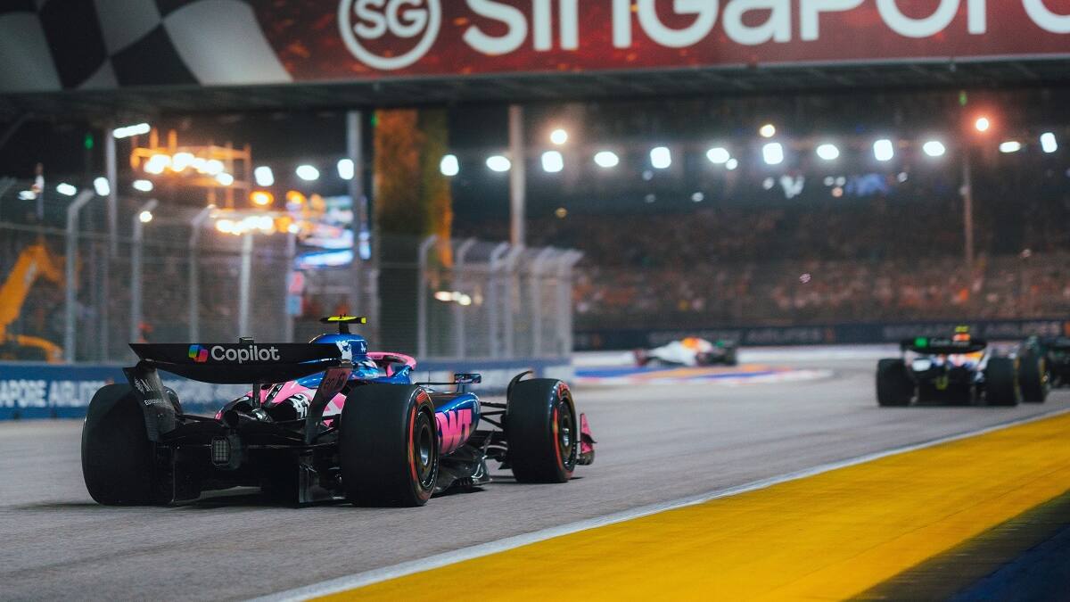 Franco Colapinto en el GP de Singapur 2025 de la Fórmula 1.