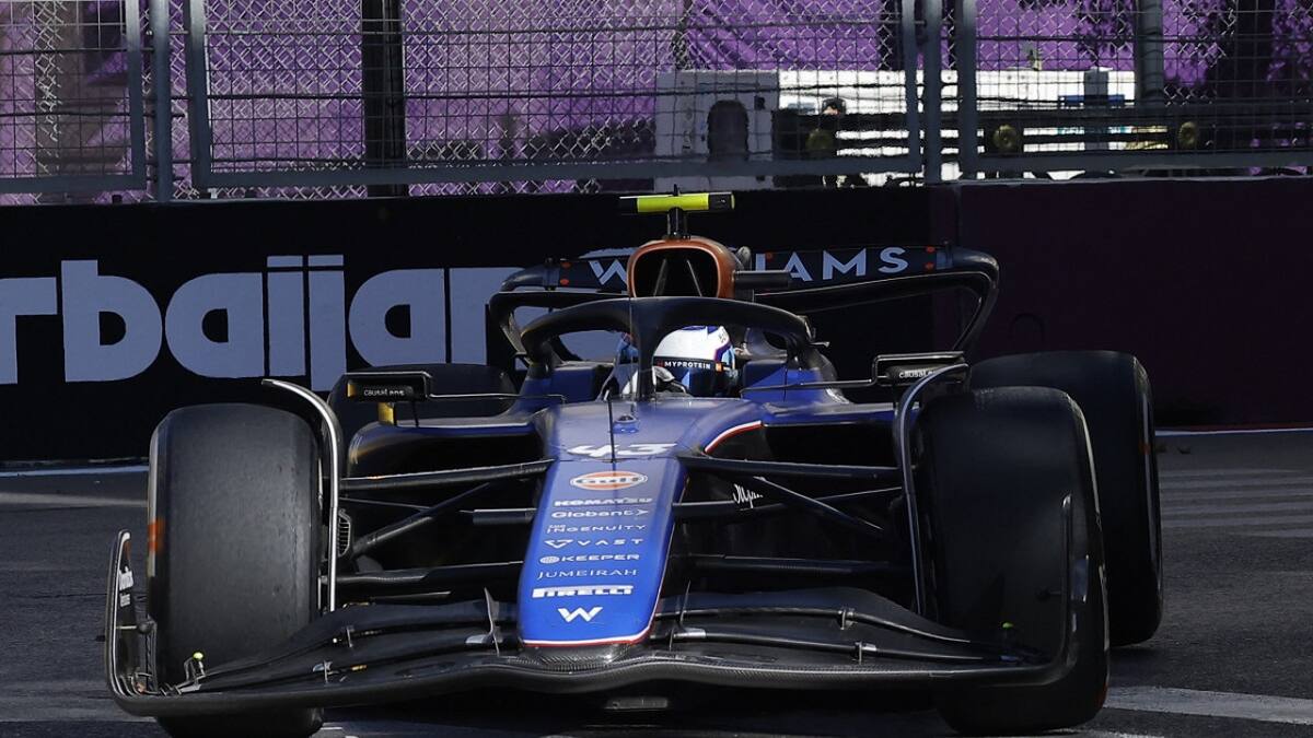 Franco Colapinto en el Gran Premio de Azerbaiyán de la Fórmula 1. Foto: Reuters.