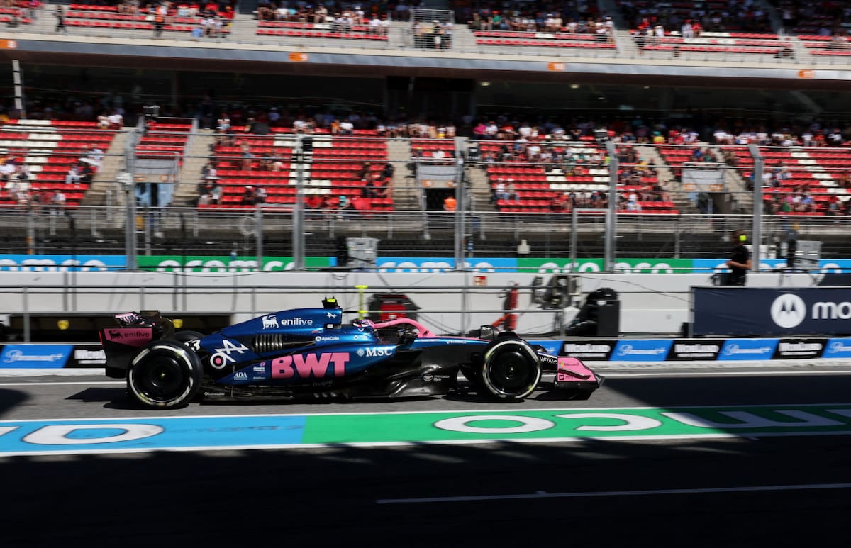 Franco Colapinto en el Gran Premio de España. Foto: REUTERS/Bruna Casas
