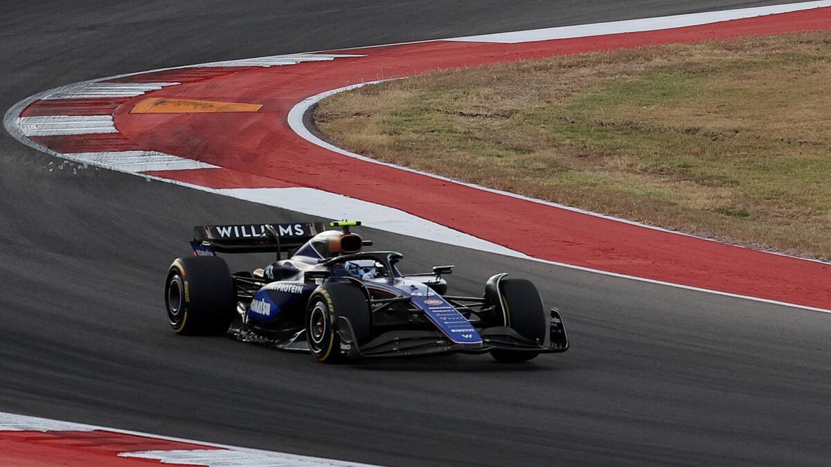 Franco Colapinto en el Gran Premio de Estados Unidos. Foto: Reuters