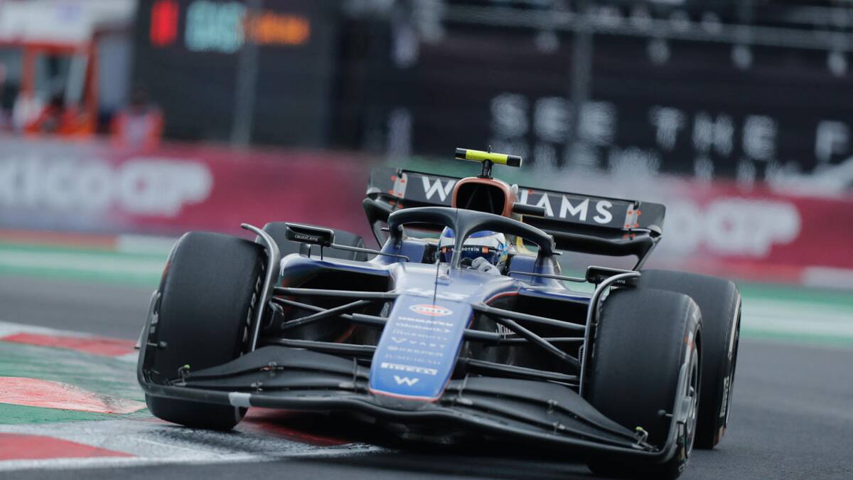Franco Colapinto en el Gran Premio de México. Foto: EFE.